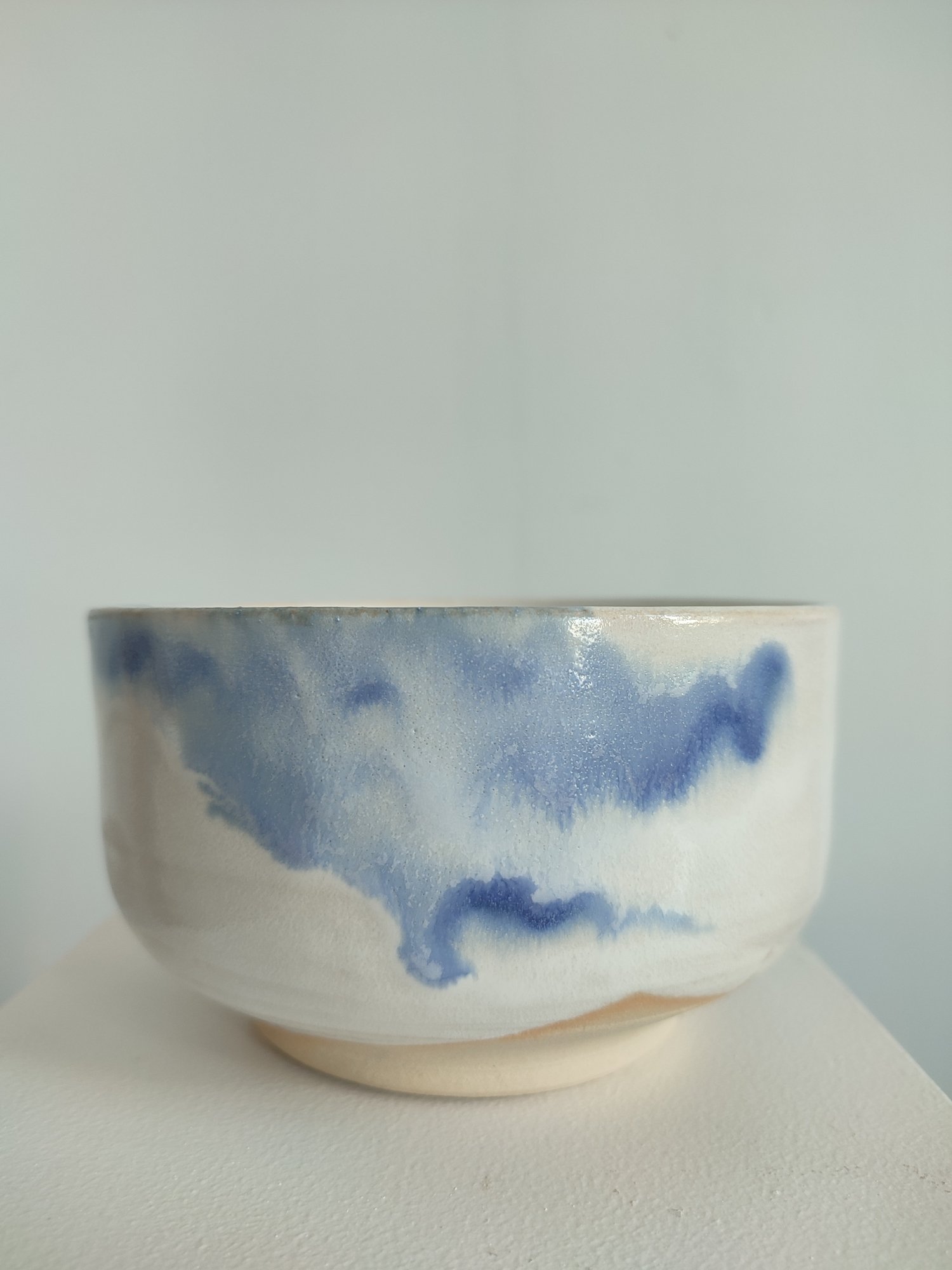 White and Blue Bowl