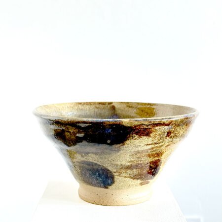 Tall Tan Salad Bowl