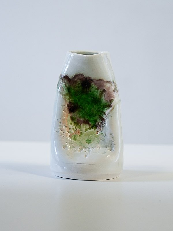 Moyen vase 2026 (porcelaine + verre fondu) 52.- chf